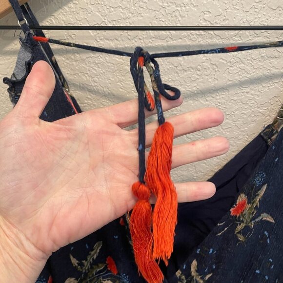 Re: Named Flower Print Navy Blue Shorts Romper Small - Picture 4 of 5